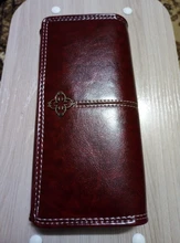 ¡Novedad de 2020! Cartera de piel de aceite de cera para mujer portfel damski bolso de mano largo de Piel de mujer cartera tarjetero cartera femenina