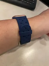 Correa de silicona para Apple watch 6, 44mm, 40mm, serie 5, 4, 3, 2 SE, accesorios, correa de Patrón de tejido, pulsera iWatch de 42mm y 38mm