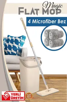 Mop Cloth with Bucket Hand Free Wringing Self Wet Cleaning System Dry Microfiber Floor Pads Free Replacement
Mop Cloth with Bucket Hand Free Wringing Self Wet Cleaning System Dry Microfiber Floor Pads Free Replacement