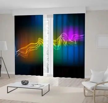 Curtain Bright Lines in A Rippling Curvy Wavy Pattern Against Colorful Background Artwork Printed Orange Green Blue Pink
Curtain Bright Lines in A Rippling Curvy Wavy Pattern Against Colorful Background Artwork Printed Orange Green Blue Pink