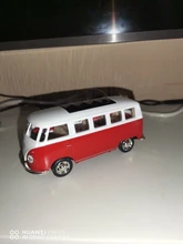 1:38 escala autobús de Volkswagen T1 de aleación de Pull-Coche de fundición de Metal modelo de coche para colección amigo regalo de los niños