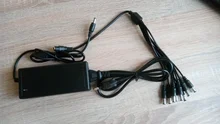 Escam-Adaptador de fuente de alimentación DC 12V 5A, 8 cables de alimentación divididos para cámara de seguridad CCTV DVR analógicos AHD TVI CVI, sistemas de cámara DVR