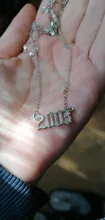 Collares con número de año personalizados para mujer, regalo de cumpleaños personalizado de año 1980 a 2020