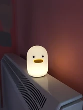 Table-Lamp Night-Light Duck Chargeable New LED Gift Bedside Baby Silicone Childrens