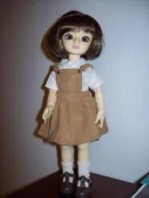 Fit 30cm 1/6 BJD YOSD ropa para muñecas moda vestido de tirantes rosa, gris, caqui, Rosa rojo