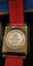 Rectangular relojes para hombres BERSIGAR hombre reloj en forma de barril Tipo de cuarzo moda de lujo impermeable de los deportes de cronógrafo correa de silicona