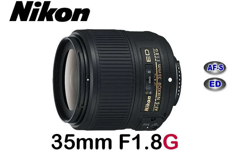 

New Nikon AF-S NIKKOR 35mm F1.8G ED Lens For D610 D750 D810 D850 D7500 D7200 D7100