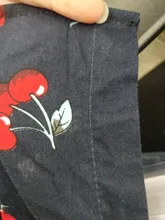 Dioufond-blusas con cerezas para mujer, camisa de manga larga con cuello vuelto, blusa Floral de talla grande 5XL, Camisa de algodón Vintage