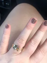 Anillo con iniciales de moda para mujer, sortija abierta con 26 letras de Color dorado, joyería de boda, regalo de cumpleaños