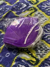 Mascarilla facial FFP2 KN95 para adultos, máscara respirador reutilizable a prueba de polvo, con filtro para la boca, color azul y rosa