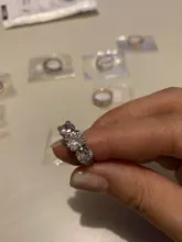 Anillos de Compromiso de boda para mujer, joyería femenina de Color plateado con piedra de circonia, joyería de adhesión estética R014