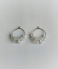 30 unids/lote mujer Acero inoxidable pendientes aros de gran círculo pendiente gancho pendientes de oído pendiente de la joyería de DIY Material de fabricación