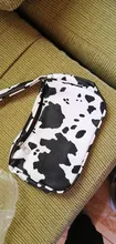 Bolso versátil sencillo para mujer, cartera juvenil de piel sintética con estampado de vaca, Bolso pequeño de hombro para viaje diario
