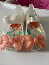 Disney-sandalias de princesa Elsa para niños y niñas, zapatos de animales, Mini Melissa, Lovely Melissa