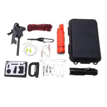 Emergency Survival Gear Kit SOS Survival Tools Kit With Umbrella Rope Compass Whistle Carabiner
Emergency Survival Gear Kit SOS Survival Tools Kit With Umbrella Rope Compass Whistle Carabiner