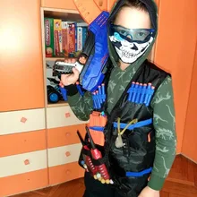 Kit de chaleco táctico para niños, juego al aire libre, soporte para chaleco, serie Nerf n-strike Elite, accesorios