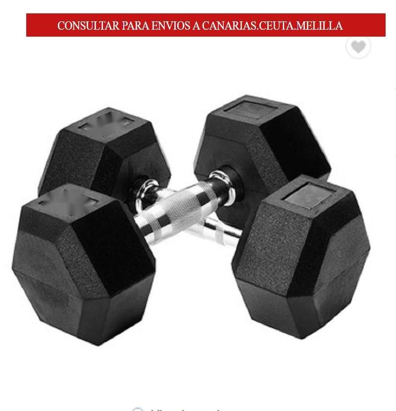 Set dumbbell cast iron hexagonal rubber coating for professional gimnacion musculation 12.5KG
Set dumbbell cast iron hexagonal rubber coating for professional gimnacion musculation 12.5KG