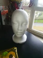 Soporte práctico de espuma para pelucas para cabezas de maniquí, soporte de exhibición para gafas, modelo de cabeza de peluca, envío directo, con soporte para peluca