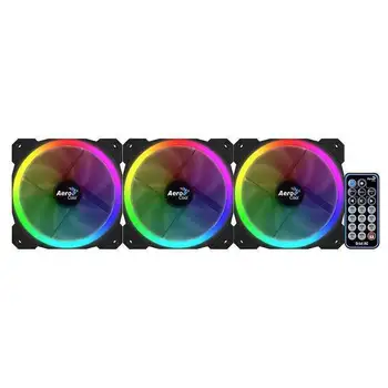 Pack 3 ventiladores aerocool orbit remote - 1200rpm - 14.1dba - cojinete hidráulico - iluminación dual led rgb - mando a
Pack 3 ventiladores aerocool orbit remote - 1200rpm - 14.1dba - cojinete hidráulico - iluminación dual led rgb - mando a