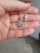 SODROV-collar con colgante de plata de ley 925 para mujer, joyería, Gargantilla, cadena, árbol de la suerte de la vida