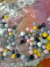 LOFCA-Cuentas de dentición de silicona para bebé, collar de lactancia para bebé, Clip para chupete, cuidado bucal, sin BPA, colorido, grado alimenticio, 9mm, 100 Uds.