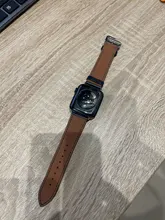 Correa de cuero de vaca 100% auténtico para Apple Watch 6 SE 5 4, correa de 42MM, 38MM, 44MM y 40MM para iWatch 6 5 4