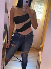 Nibber-body sexy de malla para mujer, Mono para vacaciones, playa, retales, ocio, moda de verano, sin hombros, ajustado, suave, 2019