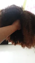 MSIWIGS-peluca Afro corto rizado para mujer, pelo sintético marrón degradado, parte media natural, negro, para fiesta diaria, tocados con Clips