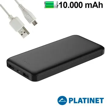 Universal Power Bank 10.000 MAh external battery (2 X Usb / 2.1A) Platinet polymer
Universal Power Bank 10.000 MAh external battery (2 X Usb / 2.1A) Platinet polymer