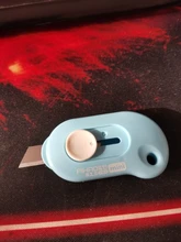 3 uds Mini portátil pequeña utilidad cuchillo gancho de cinturón caja Invisible de corte cortador de suministros de oficina de corte cuchillo COLOR al azar