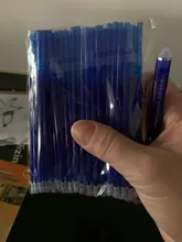 53 unids/lote 0,38mm borrable lavable Pen recarga varilla para manejar azul/negro tinta pluma de Gel para escuela materiales de escritura para oficina papelería