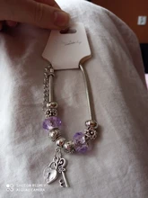 Pulsera y brazaletes de cuentas transparentes con cierre de corazón para mujer, pulseras de marca, joyería de moda, regalo de amistad para chica, 6 colores