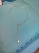 Collar de cadena con corazón de cobre para mujer y niña, joyería de moda, regalo