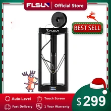 FLSUN QQ-S-PRO 3D Printer High speed Large Printing Size 255*360mm kossel Delta 3d-Printer Auto-leveling Touch Screen