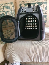 Bolso de hombro transpirable para mascotas, mochila plegable de viaje para el hombro, para exteriores