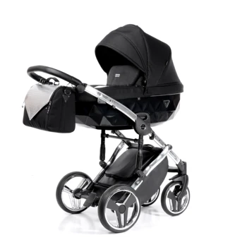

Baby Stroller 3 piece ONYX Junama, include chair de ride, carrycot and group 0 FOR CAR