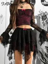 IAMHOTTY Asymmetrical Lace Skirt Black Dark Academia Kawaii Skirts Fairycore Grunge Y2K Outfit Short Party Skirts Holiday Women
IAMHOTTY Asymmetrical Lace Skirt Black Dark Academia Kawaii Skirts Fairycore Grunge Y2K Outfit Short Party Skirts Holiday Women