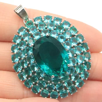 49x37mm Romantic Created 17g 20x15mm Rich Blue Aquamarine Gift For Woman's Silver Pendant
49x37mm Romantic Created 17g 20x15mm Rich Blue Aquamarine Gift For Woman's Silver Pendant