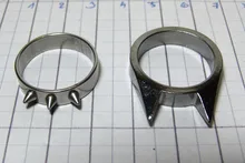 Anillo de Suministros de defensa personal de acero de tungsteno para hombre y mujer, herramienta de seguridad para supervivencia, 1 unidad