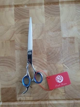 Tijeras grandes para cabello de 7,0 pulgadas, Japón, 440C, corte profesional de peluquería, salón de barbería, Tijeras de adelgazamiento, A0128G