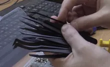 Pinzas electrónicas antiestáticas de fibra de carbono, Kit de pinzas electrónicas de plástico ESD, conjunto de herramientas de mano, 8 Uds. Reparación de PCB