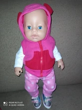 Ropa para muñeco bebé de 43cm para niñas, accesorios, chaleco, camiseta y pantalones para muñeca de 18 pulgadas