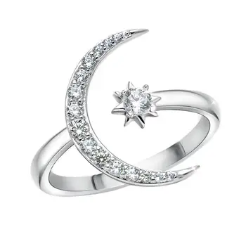Ring Sunduk of silver "Crescent with a star" in stones
Ring Sunduk of silver "Crescent with a star" in stones