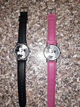 7 colores lindo reloj de cuarzo, de dibujos animados reloj de pulsera niños reloj de cuero relojes de Mickey niños niño mujeres niñas