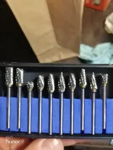 Cabezales de molienda de acero de tungsteno, juego de rebaba de carburo de tungsteno, material de diamante, accesorios dremel, 10 Uds.