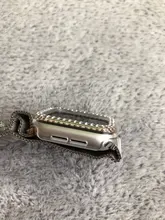 Funda de lujo ostentosa para Apple Watch, 40mm, 44mm, 38mm, 42mm, Series 6 SE 5 4 3 2 1, cubierta de PC, parachoques de diamante para accesorios para iWatch