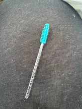 Zwellbe descartable de cristal cepillo de pestañas peine 25/50 unids/pack pestañas rímel de extensión varitas de maquillaje profesional herramienta de belleza