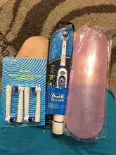 Oral B-cepillo de dientes eléctrico sónico, utensilio de higiene bucal con cabezales reemplazables, giratorio 2D