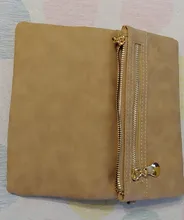 Cartera de cuero mate con doble cremallera para mujer, bolso de mano de día, cartera
