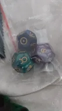 Pinzas de resina de dados de Tarot de 12 lados, juego de cartas de astrología, Tarot, constelación, adivinación, familia, amigo, 3 uds.